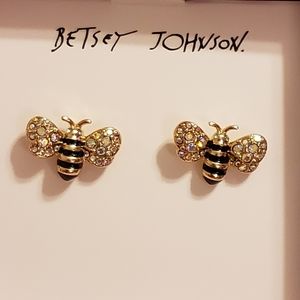 Betsey Johnson Bee Stud Earrings